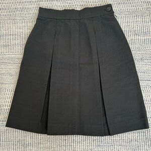 CHANEL Elegant Black A-Line Skirt